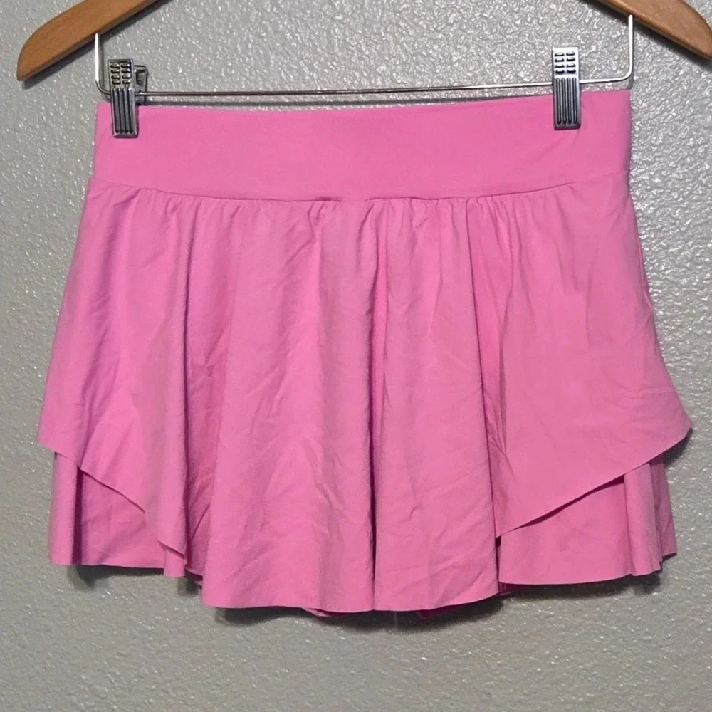 Indero Court Collection Athletic Skort Barbie Pink Medium Tennis Pickleball Golf